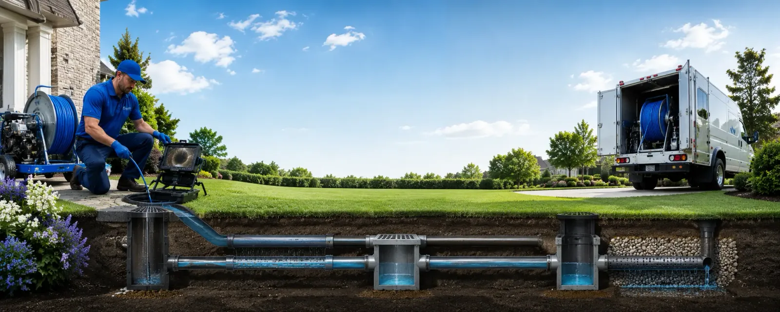 Outdoor drain cleaning information for Homer, IN